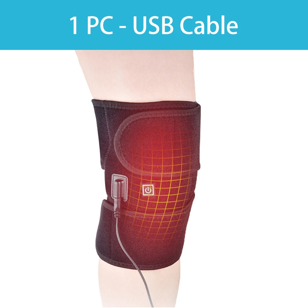 Electric Heated Knee Support Brace for Joint Relief