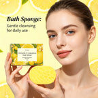 Exfoliating Lemongrass Bath Sponge for Daily Body Cleansing