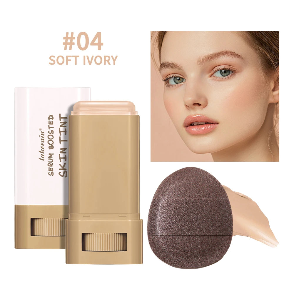 Serum-Boosted Skin Tint Foundation Stick for Natural Coverage