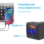 48W Dual USB Type-C PD and QC3.0 Car Charger Socket for Toyota