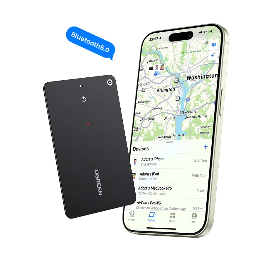 Smart Bluetooth Wallet Tracker Card for Apple Find My