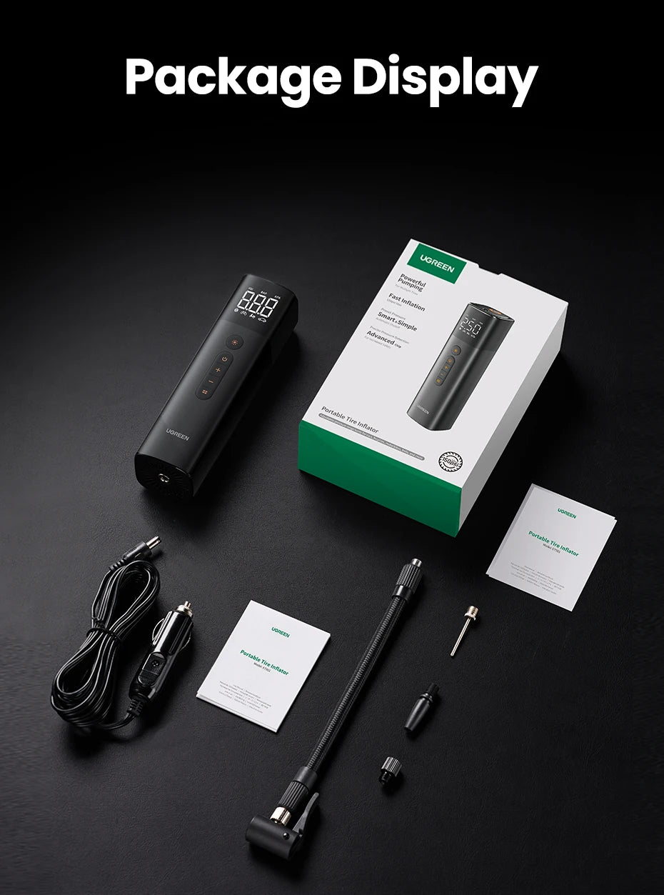 Portable Digital Tire Inflator for Cars and Motorcycles