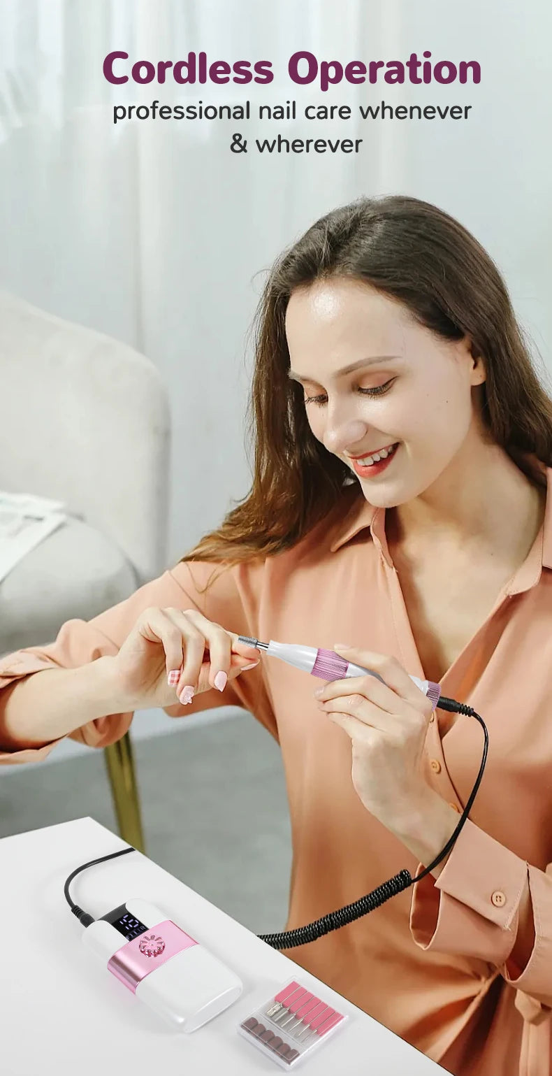 Rechargeable Electric Nail Drill for Manicure and Pedicure - 13