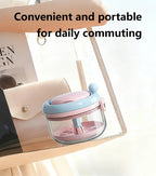 Rotary Denture Cleaning and Storage Container with Drainage Tray