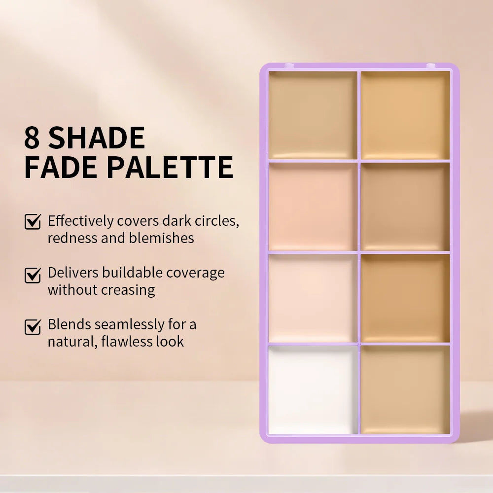 8-Shade Cream Concealer and Contouring Palette