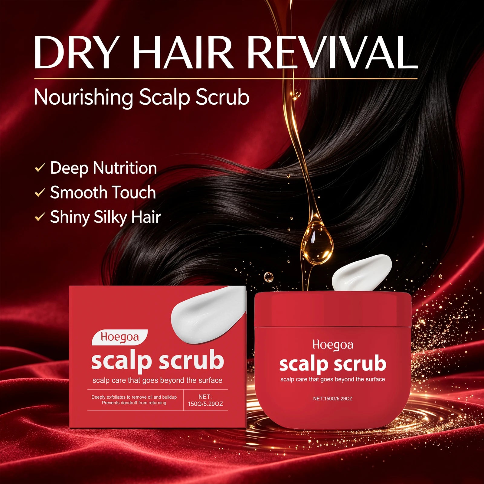 Deep Cleansing Exfoliating Scalp Scrub for Dandruff and Oily Hair - 4