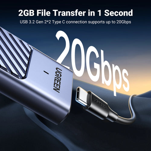 20Gbps M.2 NVMe and SATA SSD Dual Protocol External Enclosure