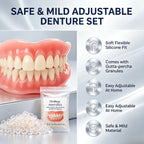Adjustable Cosmetic Denture and Cleaning Care Kit
