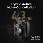 Wireless Noise Cancelling Headphones with Bluetooth 5.4 and 75H Battery