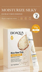Professional Rice Repair Hair Mask for Dry and Damaged Hair