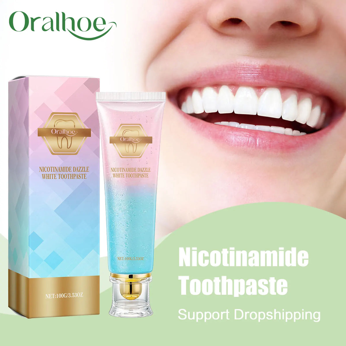 Teeth Whitening and Cavity Repair Mint Toothpaste