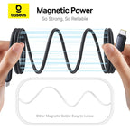 240W Magnetic Fast Charging USB-C Cable for Laptops and Smartphones