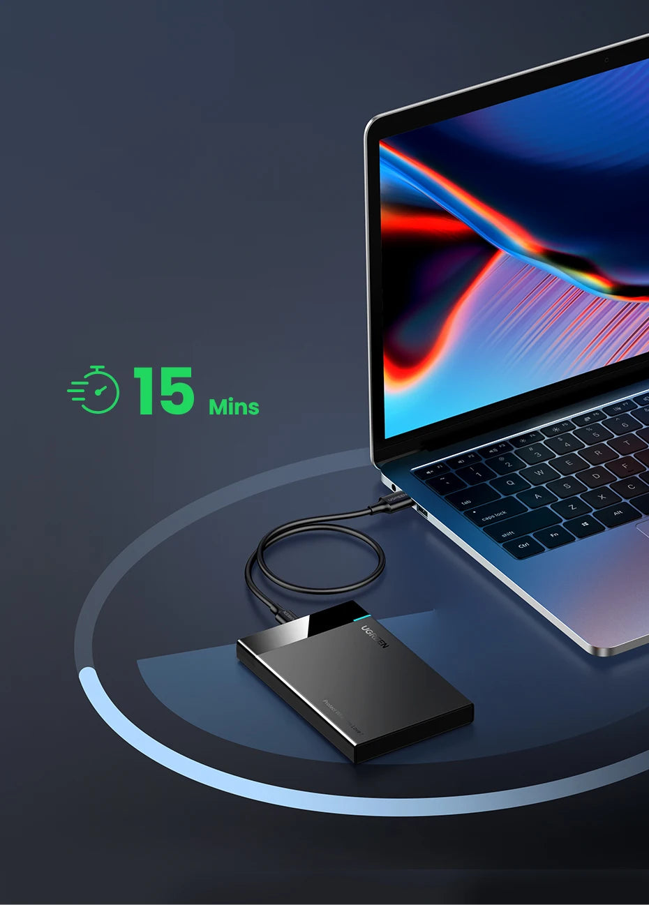 2.5-inch USB 3.1 Hard Drive Enclosure for SATA SSD and HDD