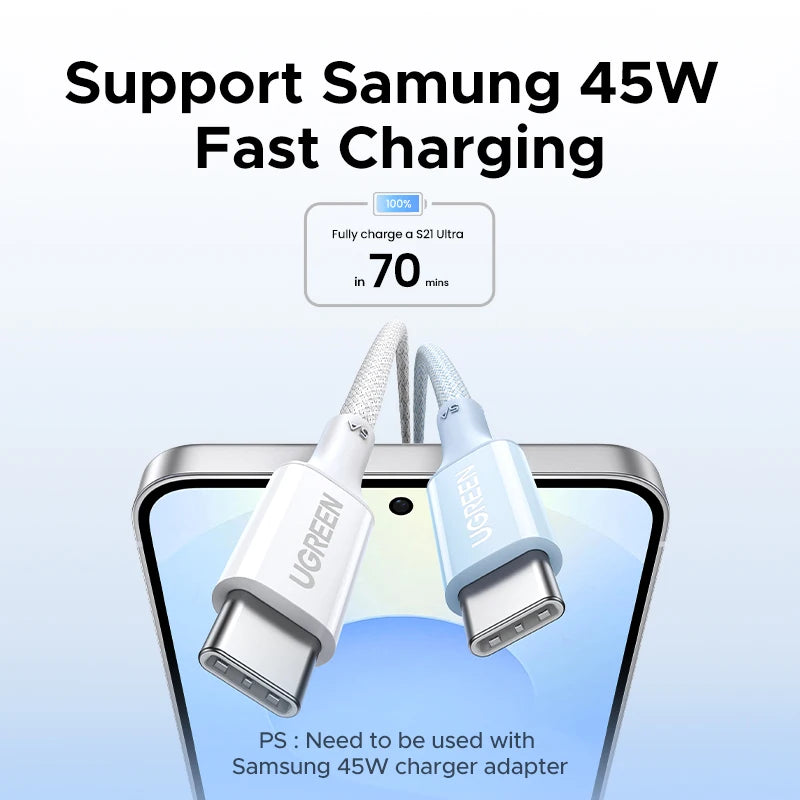 100W USB-C to USB-C Fast Charging Cable