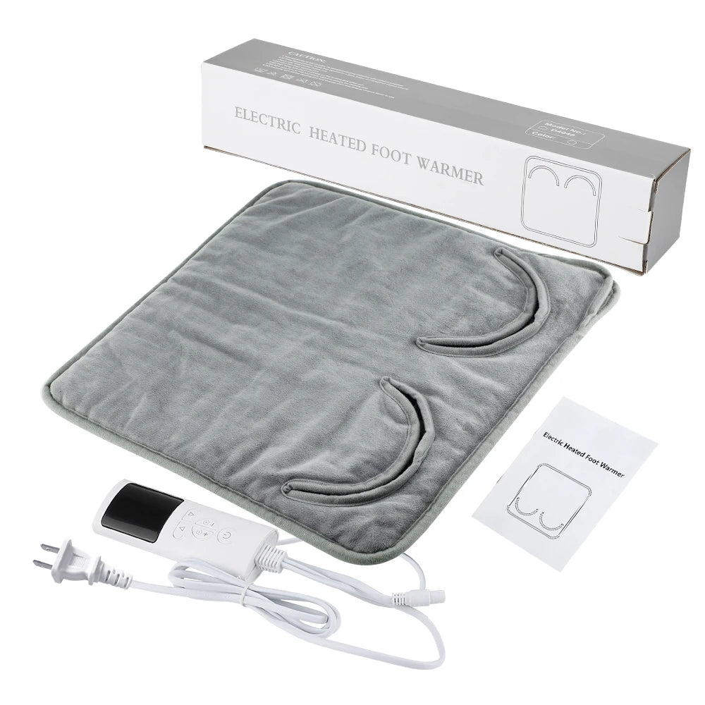 Electric Heated Foot Warmer with Adjustable Heat and Timer