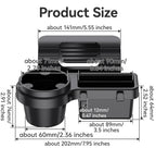 Car Window Hanging Storage Organizer Tray with Cup and Phone Holder