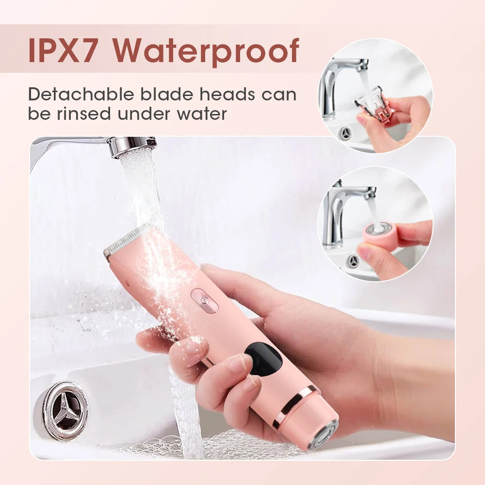 Waterproof Electric Shaver and Hair Trimmer for Women - 5