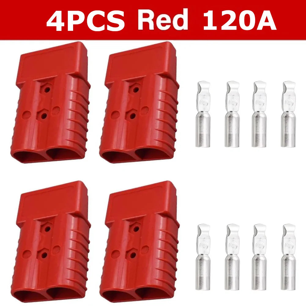 50A 120A 600V Battery Charging Quick Power Connector Plug Set
