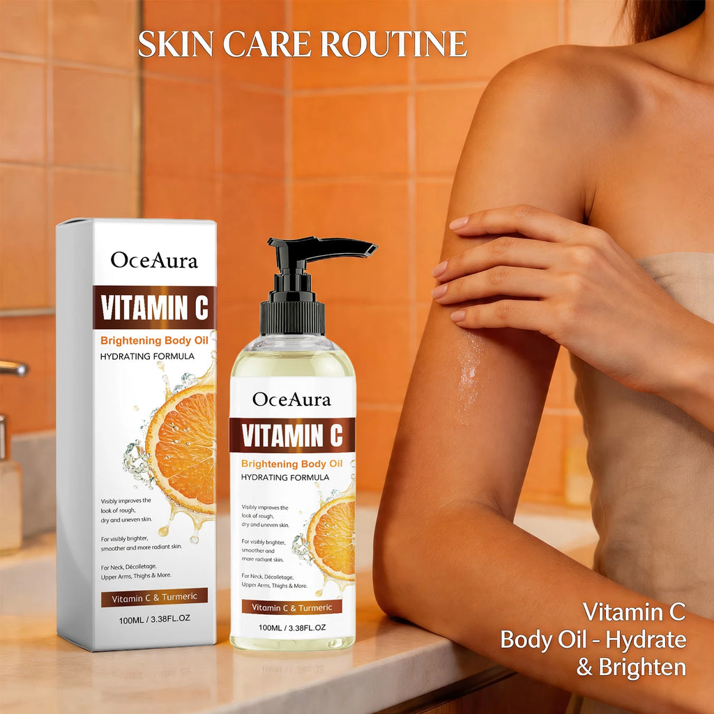 Turmeric Vitamin C Glow Body Oil for Brightening and Hydration