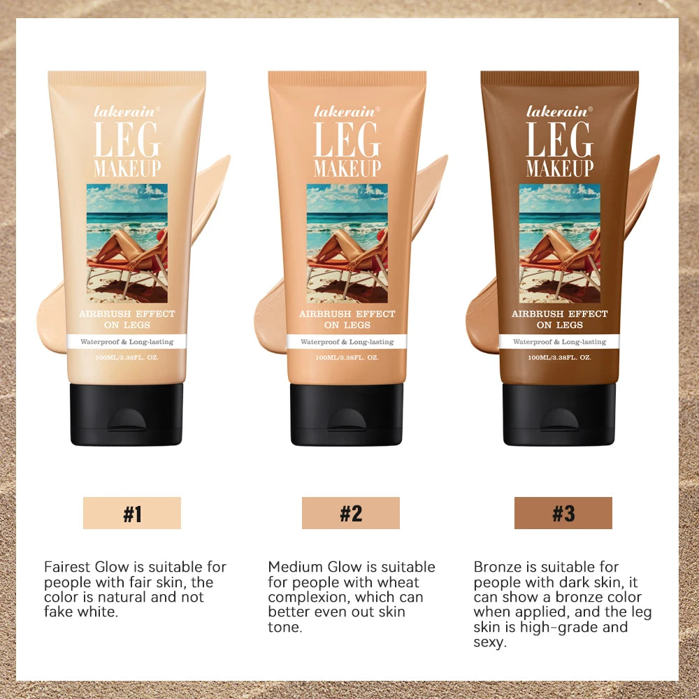 Waterproof Leg Makeup Foundation Lotion - 5