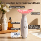 3-in-1 LED Light Therapy Facial and Neck Sculpting Massager