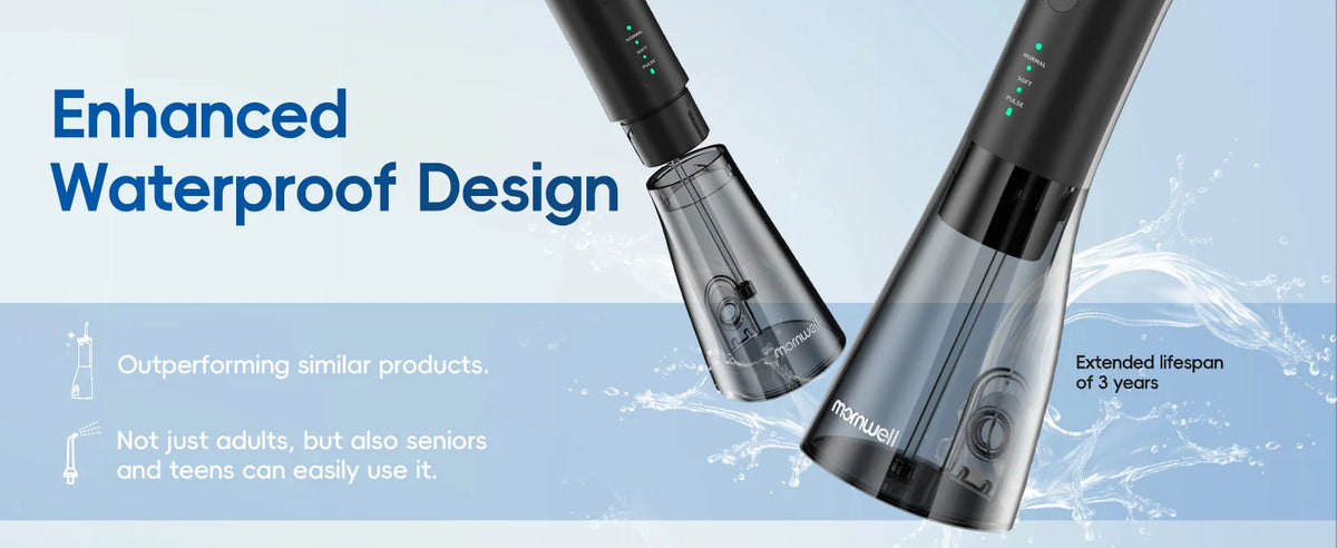 Portable Oral Irrigator and Electric Toothbrush Cleaning Kit