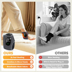 Heated Vibration Ankle Massager for Pain Relief and Relaxation