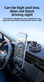 Magnetic Car Phone Holder with Vacuum Sucker and 360 Degree Rotation