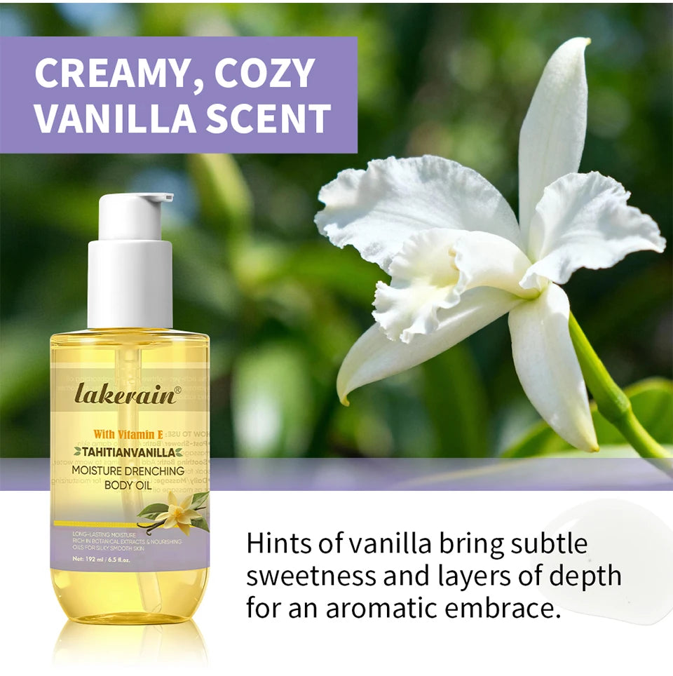 Moisture Drenching Vanilla Body Oil for Dry Skin - 12