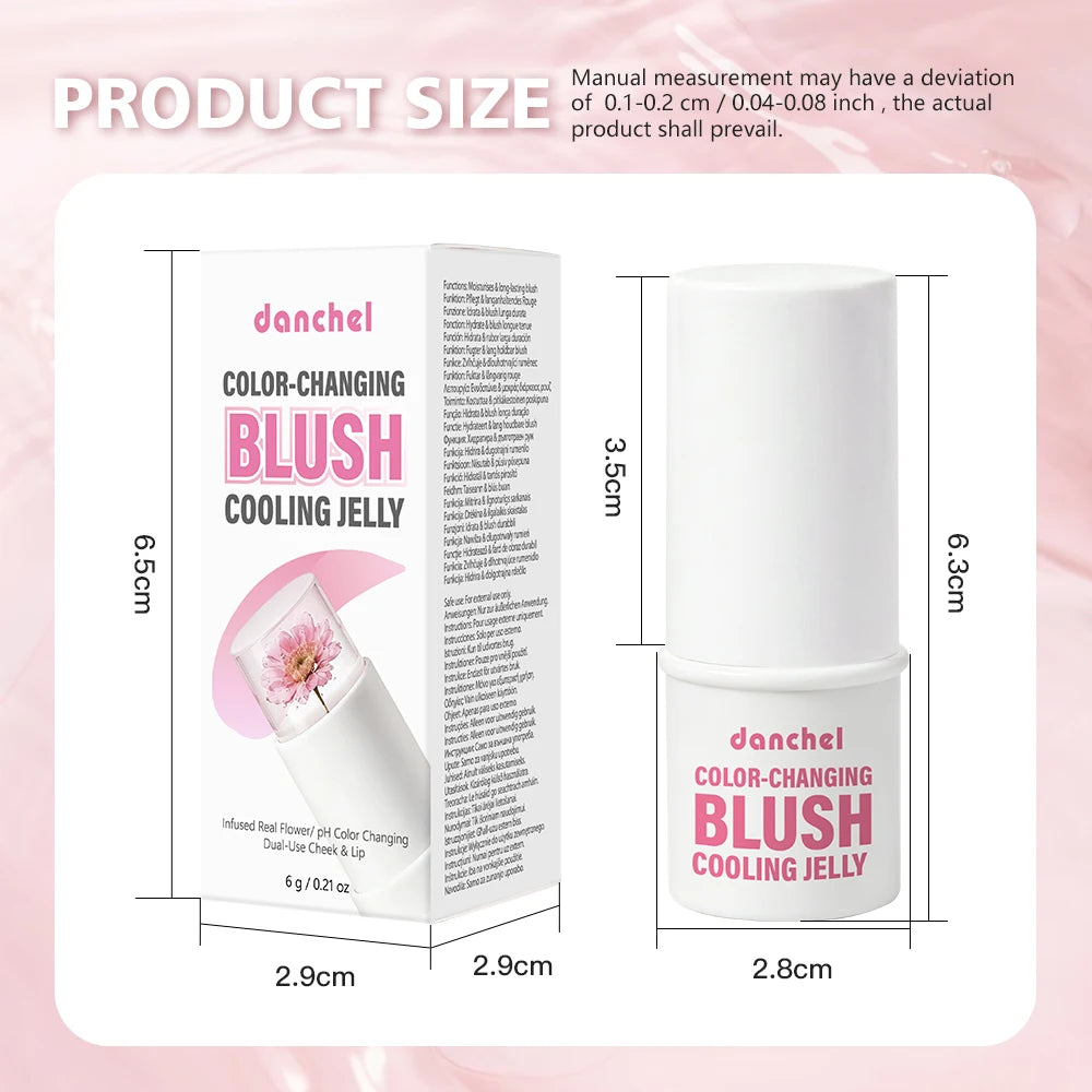 pH Adaptive Color-Changing Jelly Blush for Lips, Cheeks and Eyes
