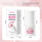 pH Adaptive Color-Changing Jelly Blush for Lips, Cheeks and Eyes