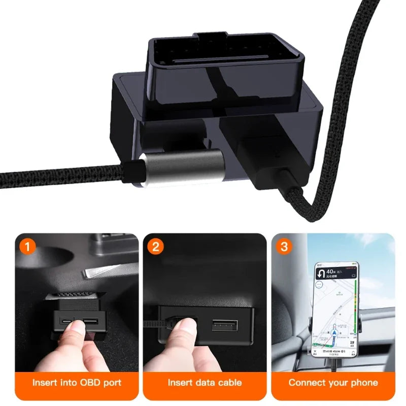 48W OBD Port Fast Charger for Tesla Model 3 Y X S - 4