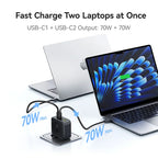 140W USB-C GaN Fast Charger for Laptops and Smartphones