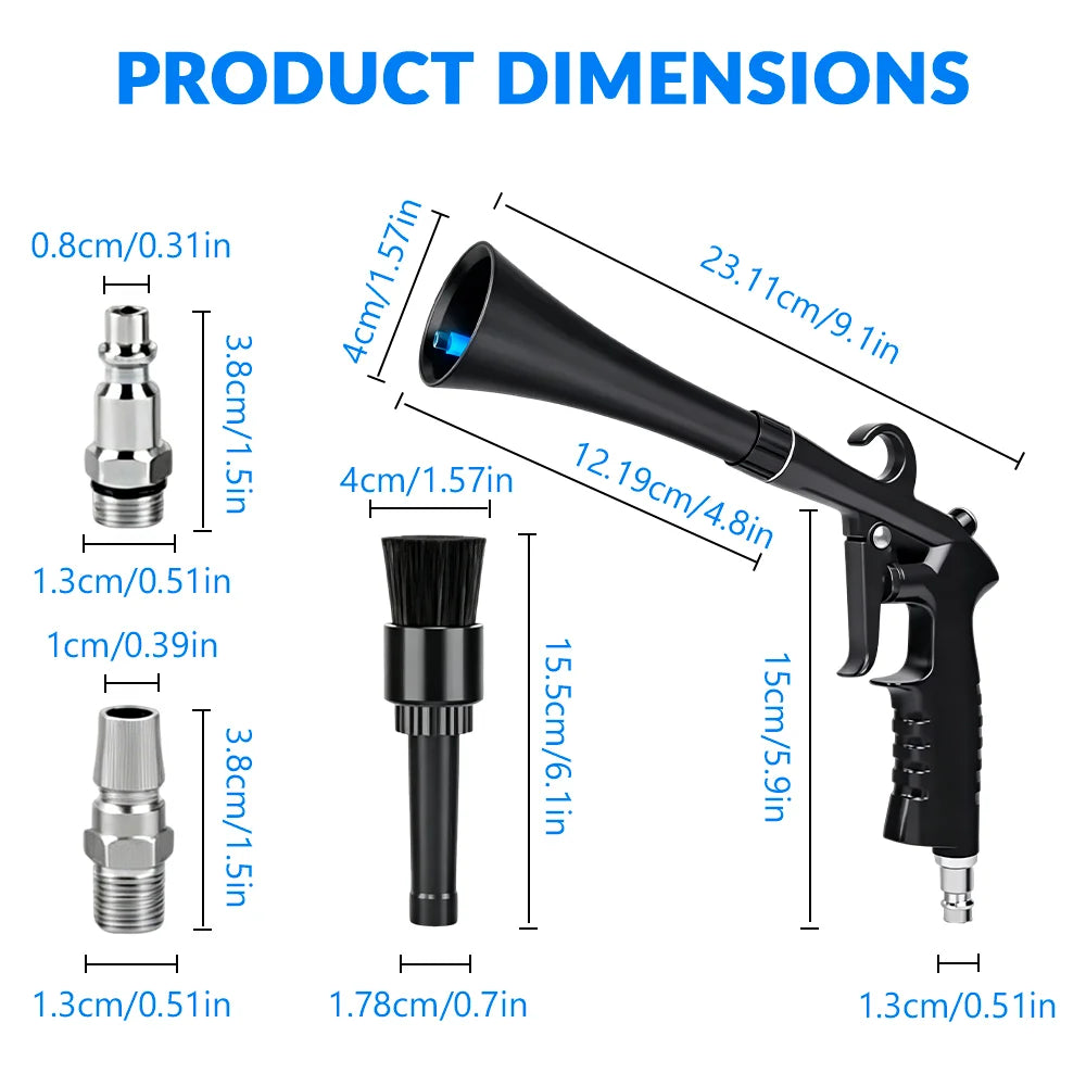 High-Pressure Car Interior Tornado Cleaning Tool
