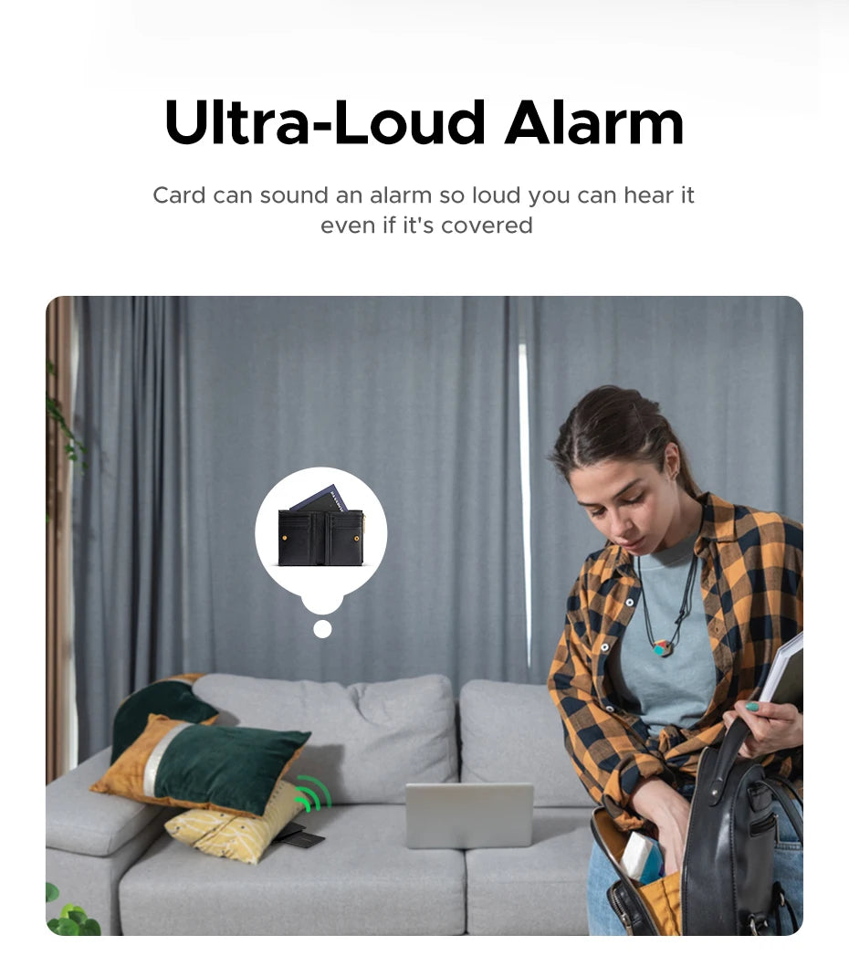 Smart Wallet Tracker Card for Apple Find My - 13