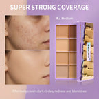 8-Shade Matte Cream Concealer Palette for Full Coverage