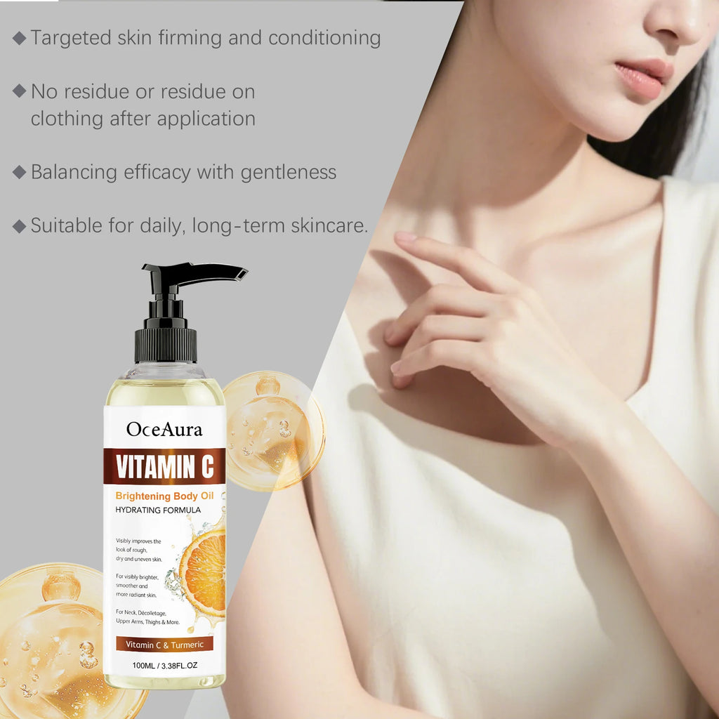 Turmeric Vitamin C Glow Body Oil for Brightening and Hydration