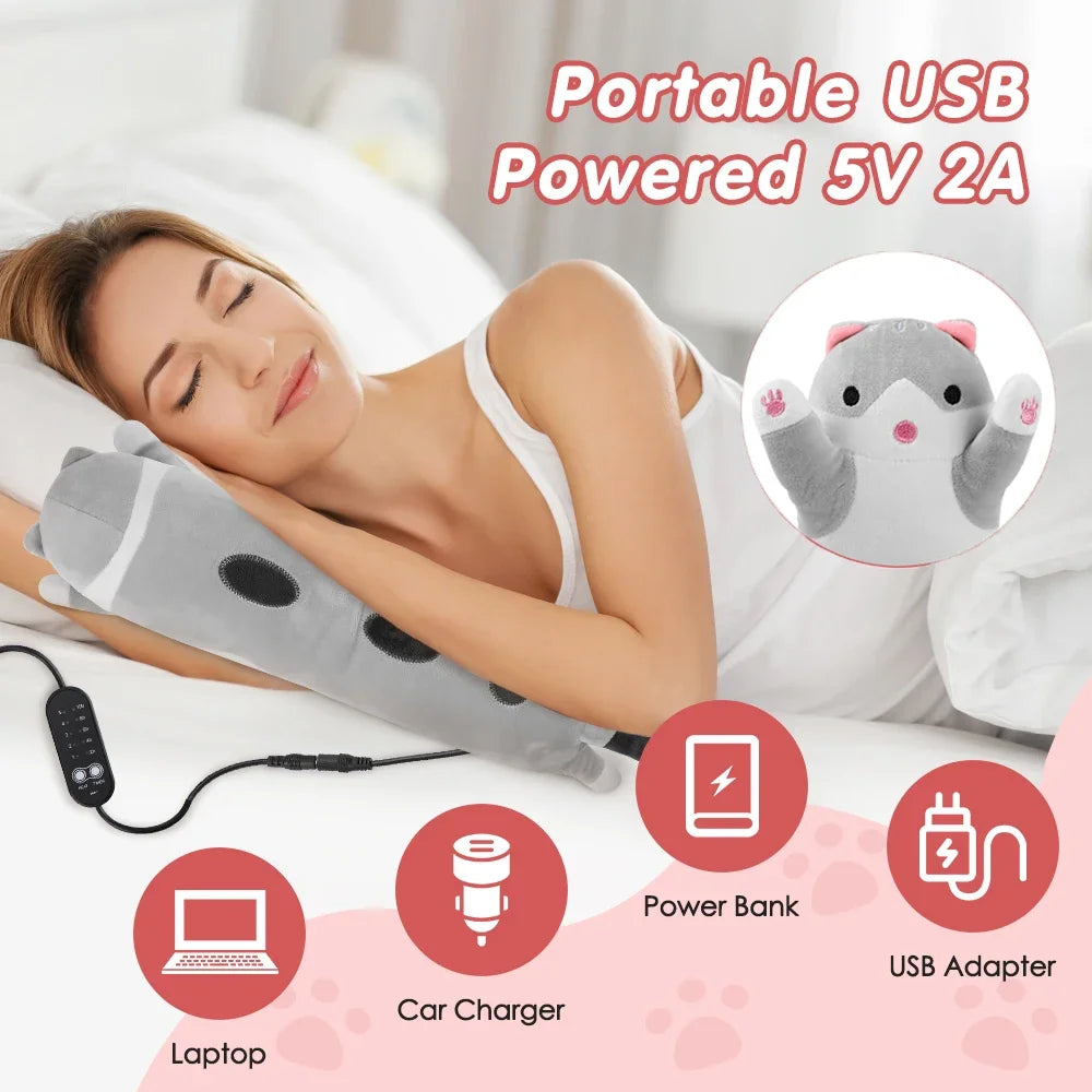 Heated Cat Plush Hand Warmer Pillow - 2