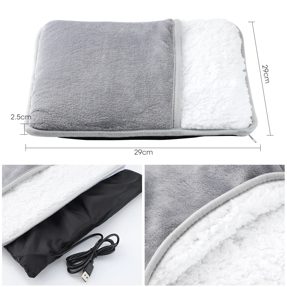 Electric Heated Foot Warmer with Adjustable Heat and Timer