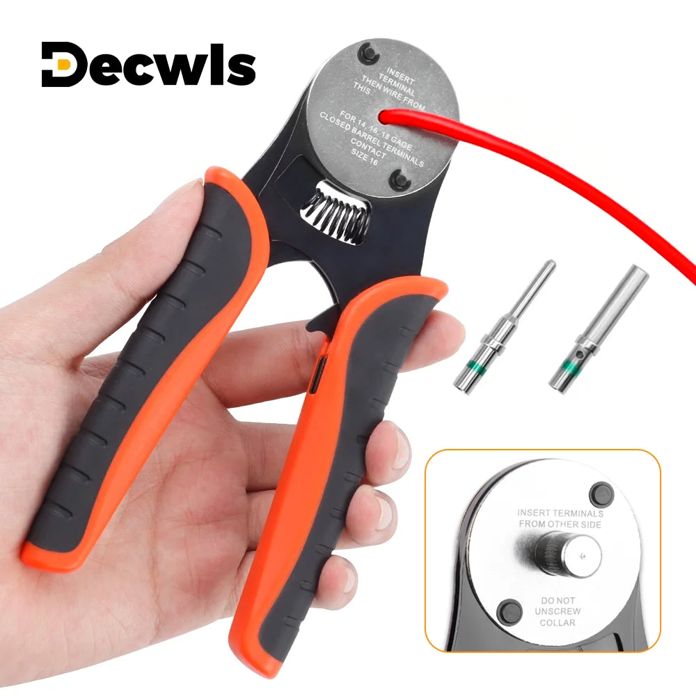 4-Way Indent Crimping Tool for 14-18AWG Deutsch Solid Contacts
