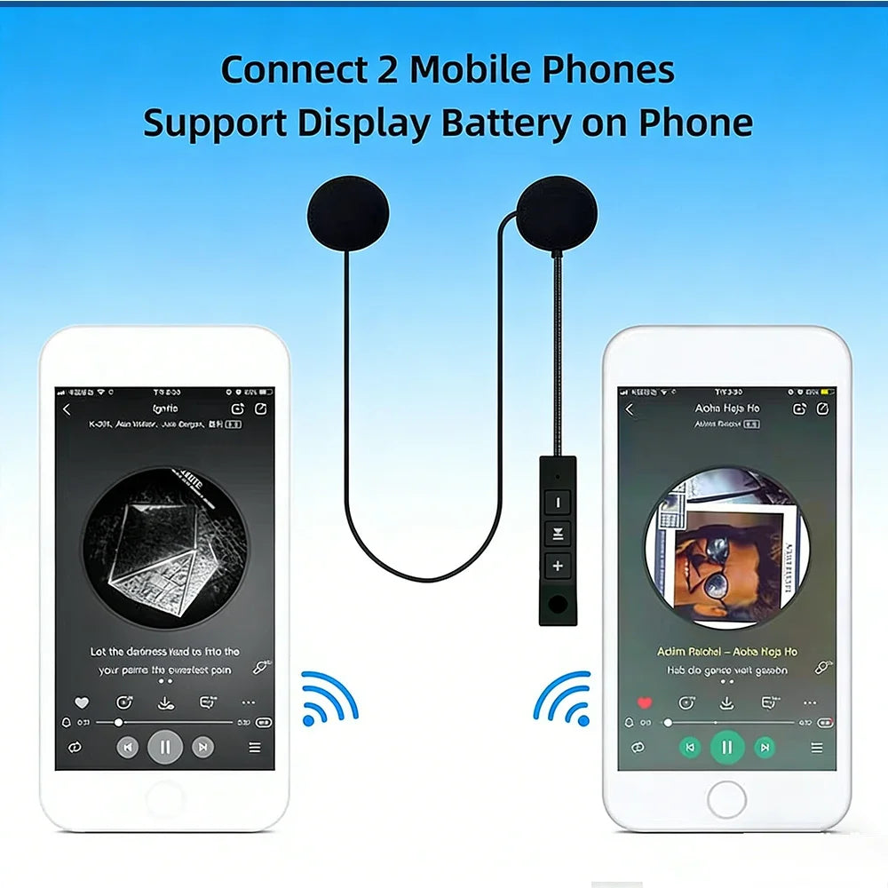 BT11 Bluetooth 5.0 Wireless Motorcycle Helmet Headset Hands-Free Kit