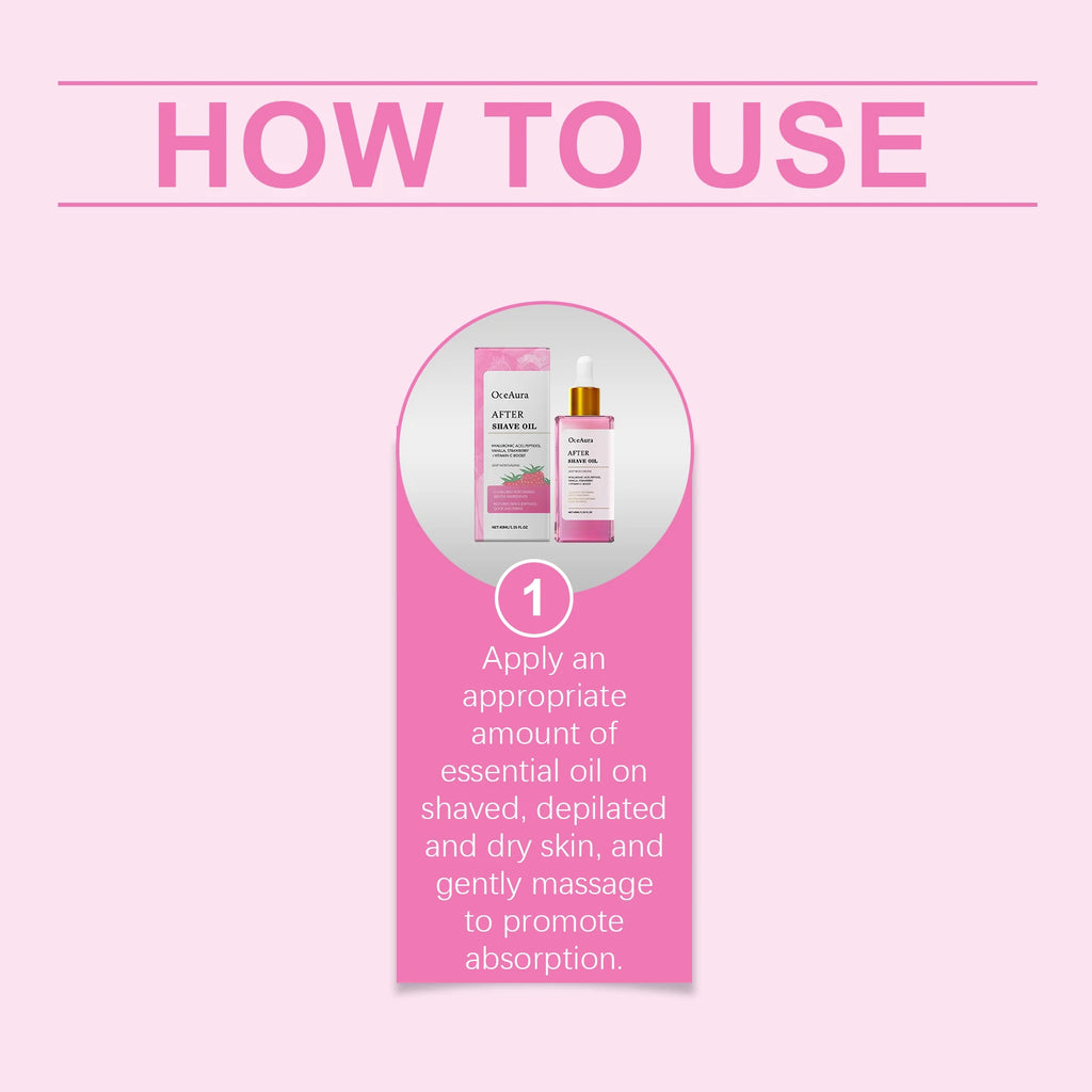 Soothing Strawberry After Shave Oil for Women
