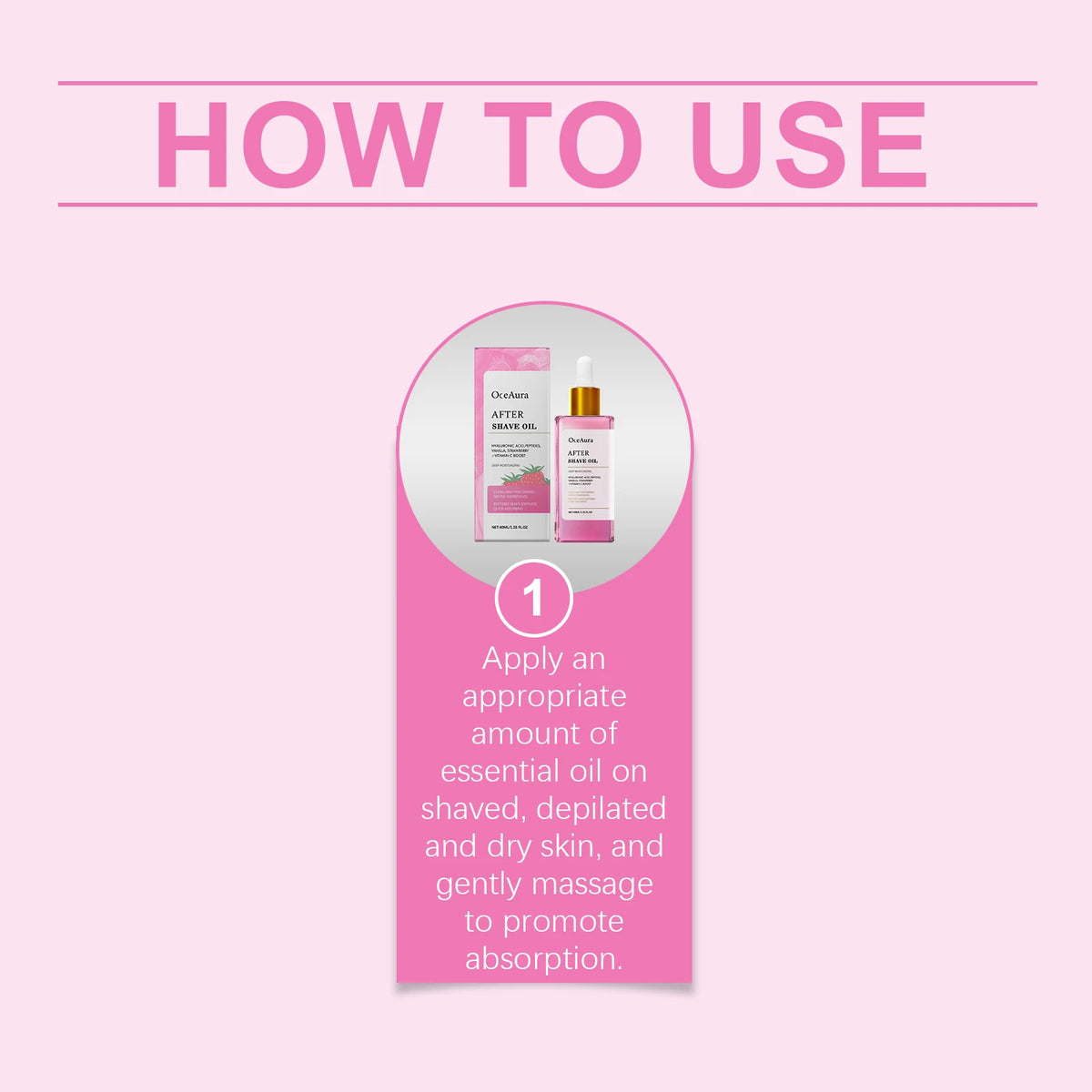 Soothing Strawberry After Shave Oil for Women