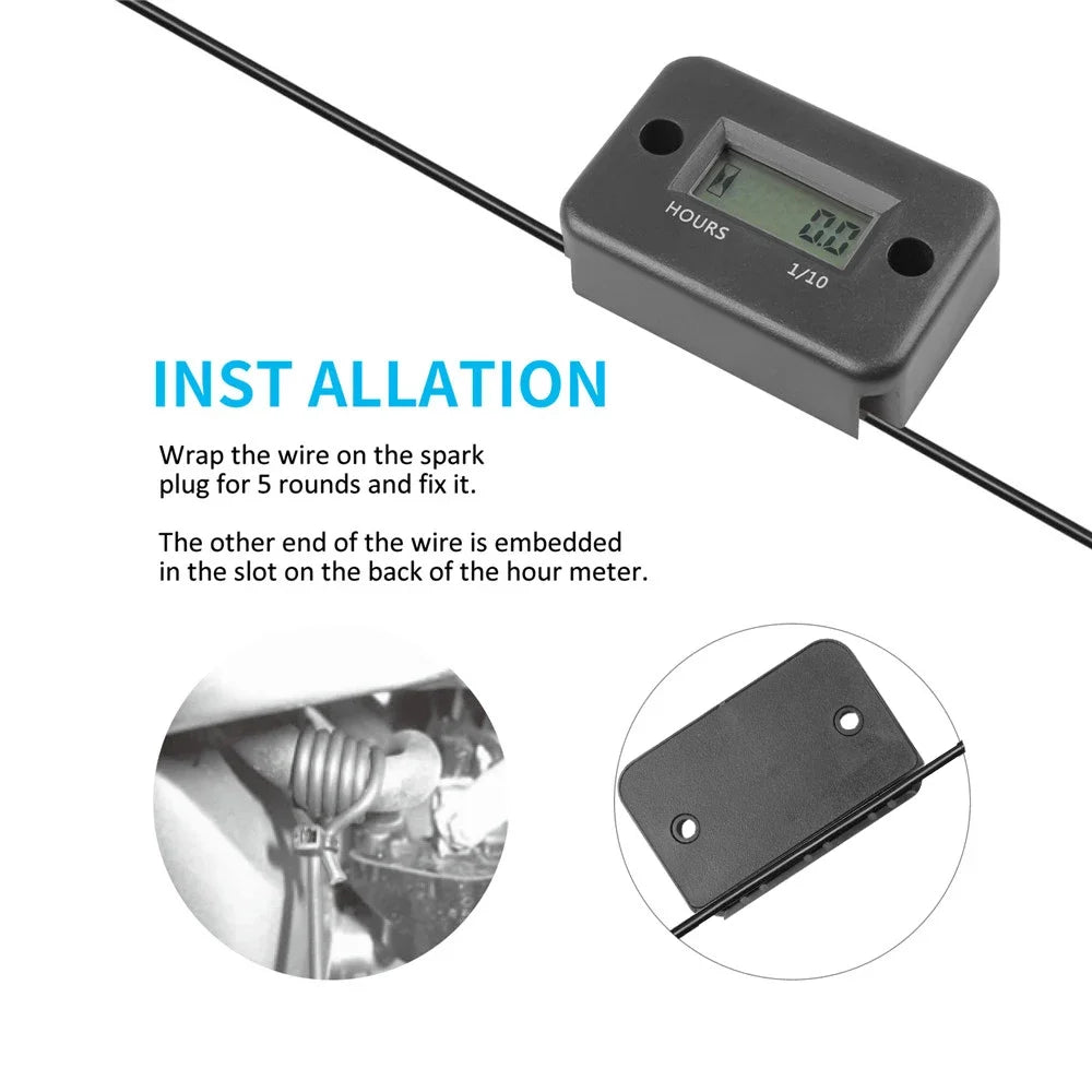 Digital Inductive Hour Meter for Gas Engines