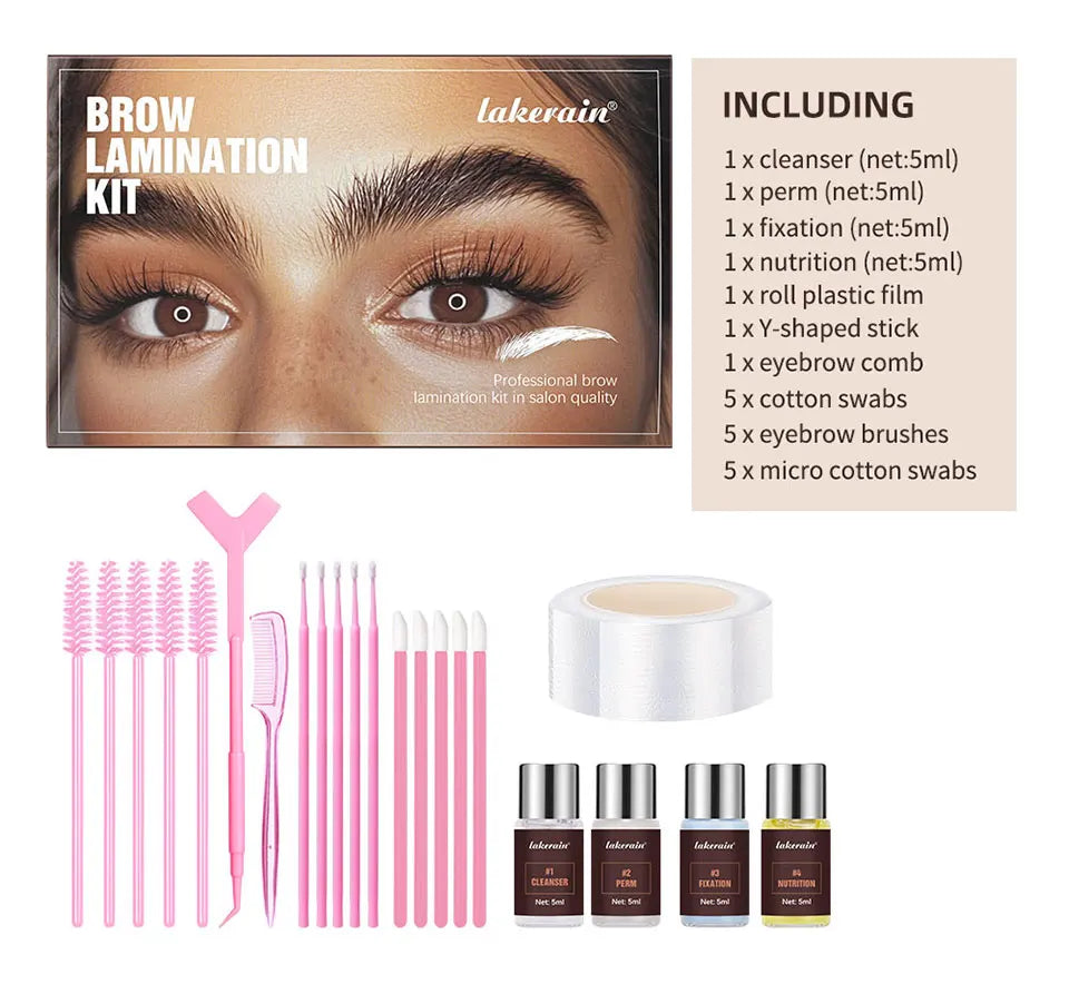 Professional Eyebrow Lamination Lifting and Shaping Kit - 10