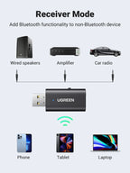 2-in-1 Bluetooth 5.1 Car Transmitter and Receiver Adapter