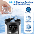 Portable Desktop Air Cooling Fan with Humidifier