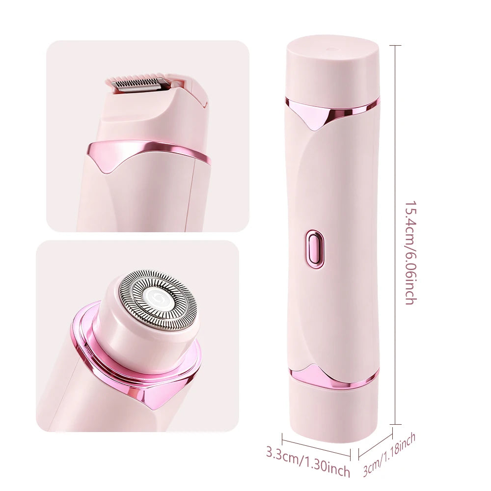 2-in-1 Dual-Head Painless Electric Razor for Women - 15