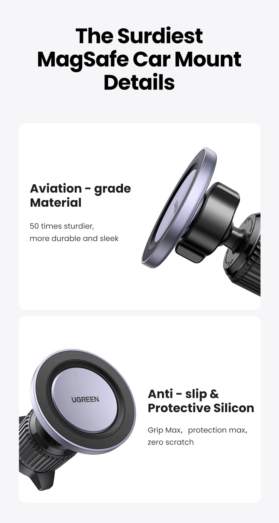 Magnetic Air Vent Car Phone Holder for Smartphones