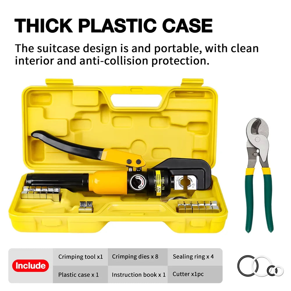10T Hydraulic Cable Crimping Tool 4-70mm²
